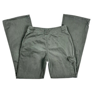 Y2K Olive Green Utility Pants